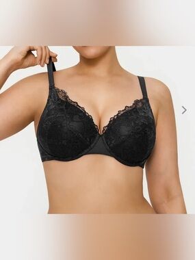 Everyday Lace Underwire Bra in Black